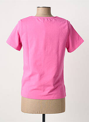 Tricou elasticitate mâneci scurte roz JULIE GUERLANDE femeie