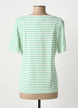 Tricou guler în v mâneci scurte verde BARBARA LEBEK femeie