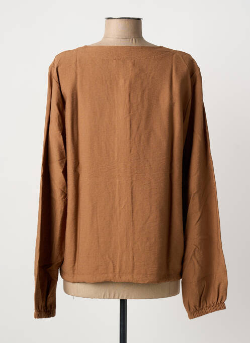 Jachete casual guler rotund maro JOY OF LIFE femme