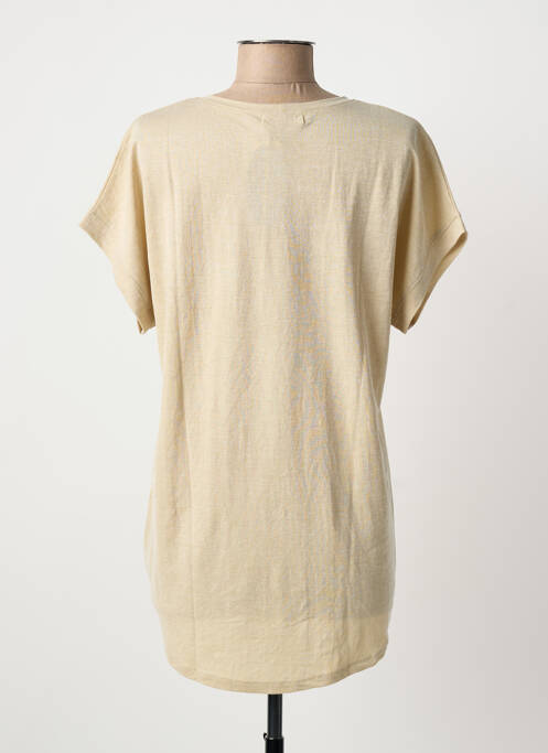 Tunică mâneci scurte bej KARIN HERTZ femeie