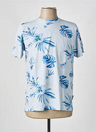 Tricou croială cambrată mâneci scurte albastru J&JOY homme
