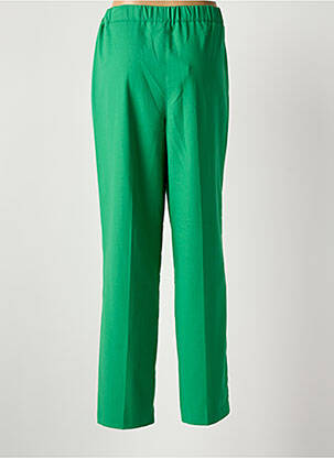Pantalon drept talie elastică verde JULIE GUERLANDE femeie