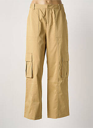 Pantalon cargo buzunare bej ICHI femeie