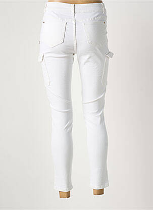 Pantalon slim buzunare alb MORGAN femeie