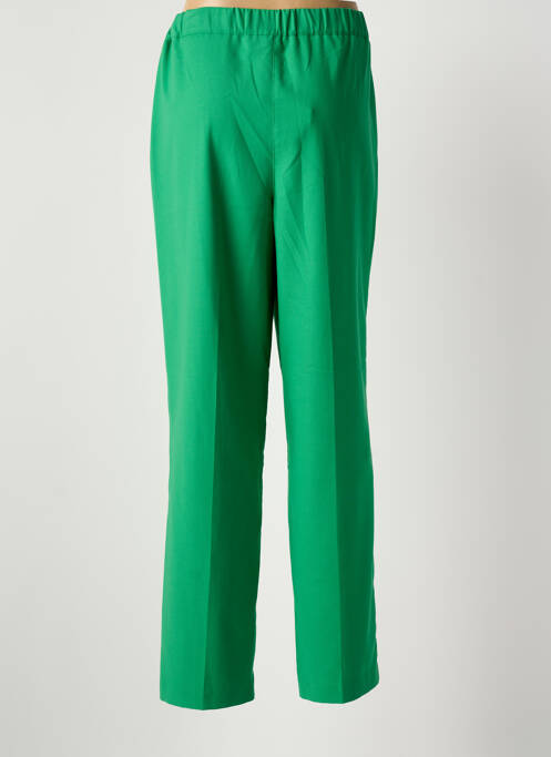 Pantalon drept talie elastică verde JULIE GUERLANDE femme