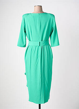 Rochie midi mâneci scurte mâneci scurte verde BARILOCHE femeie