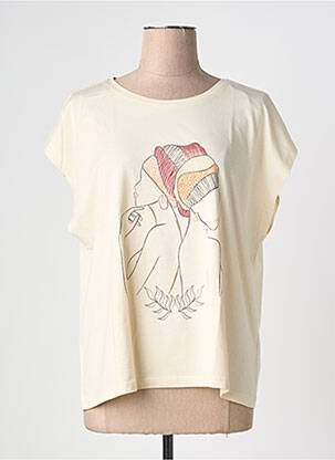 Tricou bej JULIE GUERLANDE femeie