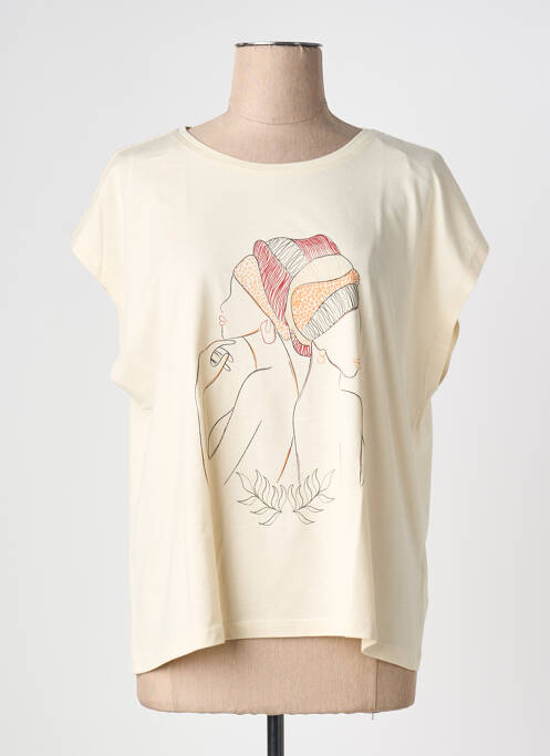 Tricou bej JULIE GUERLANDE femeie