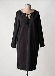 Rochie midi mâneci lungi mâneci lungi negru ELENA MIRO femme