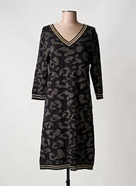 Rochie midi mâneci lungi mâneci lungi negru FRED SABATIER femme