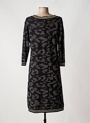 Rochie midi mâneci lungi mâneci lungi negru FRED SABATIER femeie