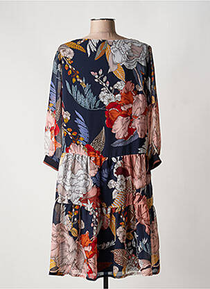 Rochie midi imprimeu floral mâneci lungi albastru BETTY BARCLAY femeie