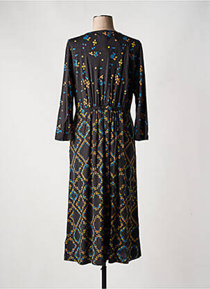 Rochie lungă mâneci lungi mâneci lungi negru WHITE STUFF femeie