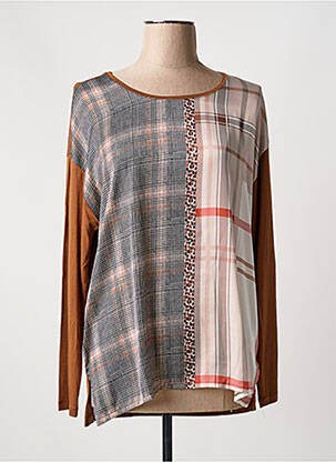 Tricou mâneci lungi mâneci lungi maro GERRY WEBER femeie