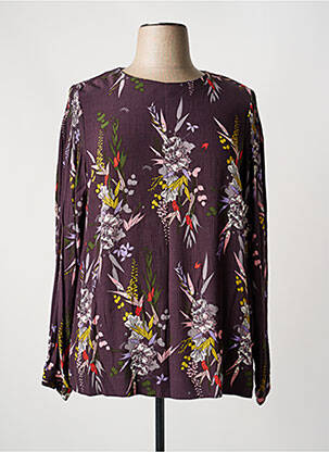Bluză imprimeu floral mâneci lungi violet WHITE STUFF femeie