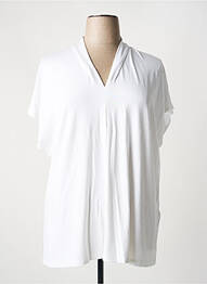 Tricou guler în v mâneci scurte alb JOSEPH RIBKOFF femme