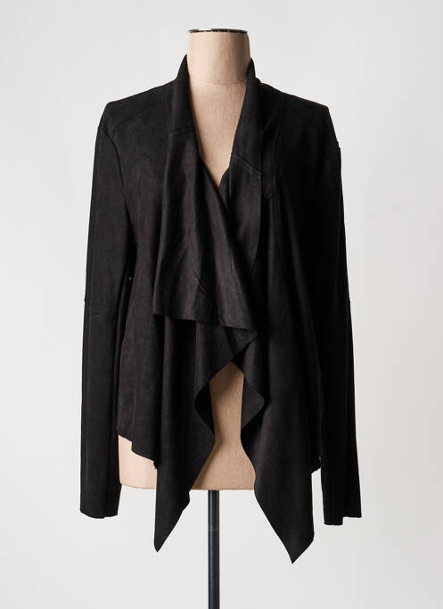 Jachete casual țesătură suedină negru SMASH WEAR femme