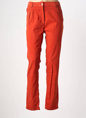 Blugi cu croială slim portocaliu ELLE EST OU LA MER femeie