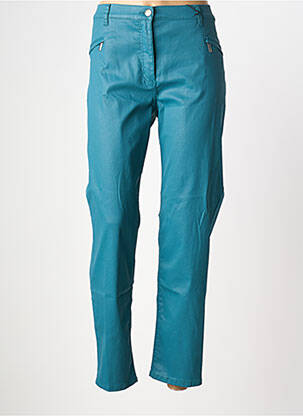 Pantalon slim țesătură acoperită mărime normală verde BETTY BARCLAY femeie