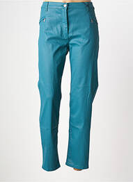 Pantalon slim țesătură acoperită mărime normală verde BETTY BARCLAY femme