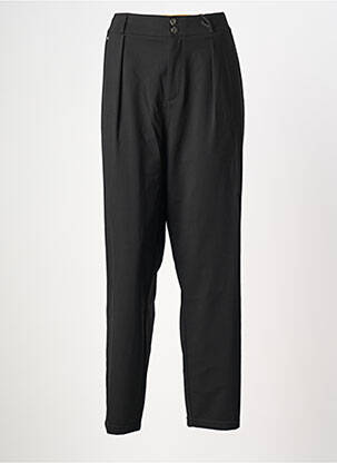 Pantalon chino închidere cu fermoar sub clapetă cu nasturi talie înaltă negru STREET ONE femeie