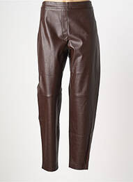 Pantalon drept talie elastică mărime normală maro GERRY WEBER femme