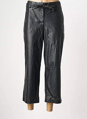 Pantalon 7/8 talie cu cleme mărime normală negru COMMA, femeie
