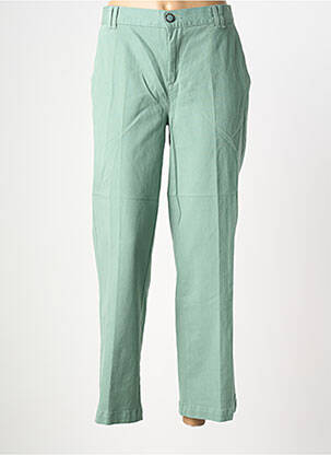 Pantalon 7/8 elasticitate mărime normală verde STREET ONE femeie