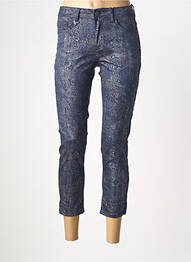 Pantalon 7/8 elasticitate mărime normală albastru S.QUISE femme