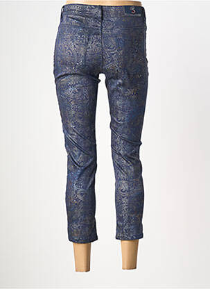 Pantalon 7/8 elasticitate mărime normală albastru S.QUISE femeie