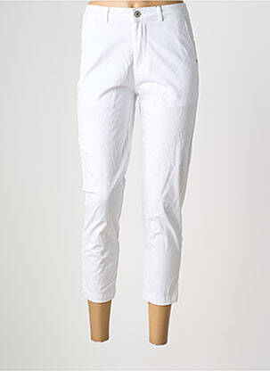 Pantalon chino alb SARAH JOHN femeie