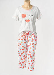 Pijama țesătură jerseu gri REBELLE BY PASTUNETTE femme