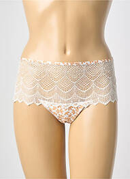 Shorty efect material satinat bej ANTIGEL femme