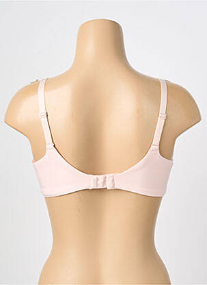 Sutien efect material satinat sutien cupe întregi cu decolteu înalt roz CHANTELLE femeie