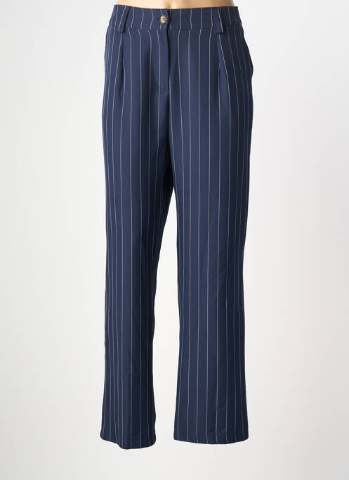 Pantalon drept albastru HALOGENE femeie