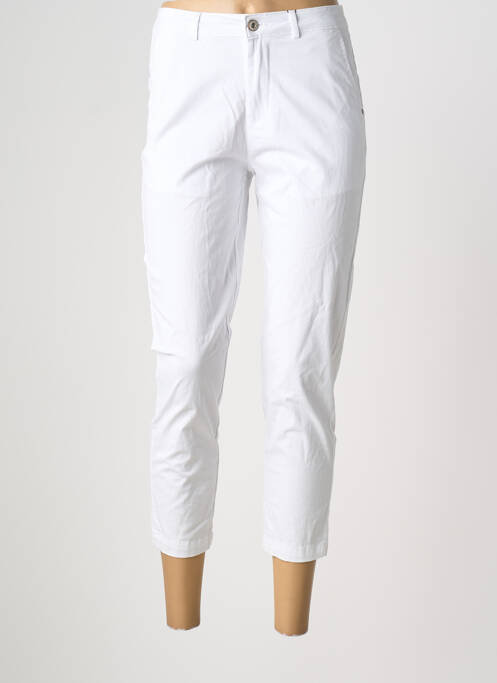 Pantalon chino alb SARAH JOHN femeie