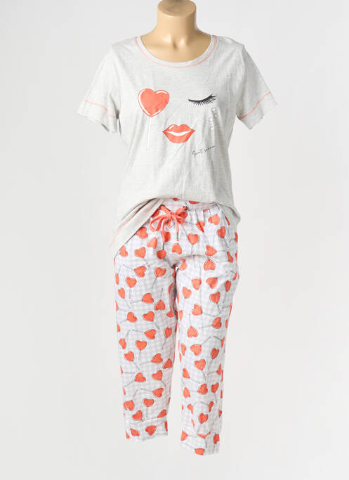 Pijama gri REBELLE BY PASTUNETTE femeie