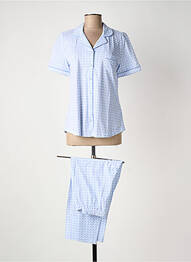 Pijama țesătură jerseu albastru PASTUNETTE femme