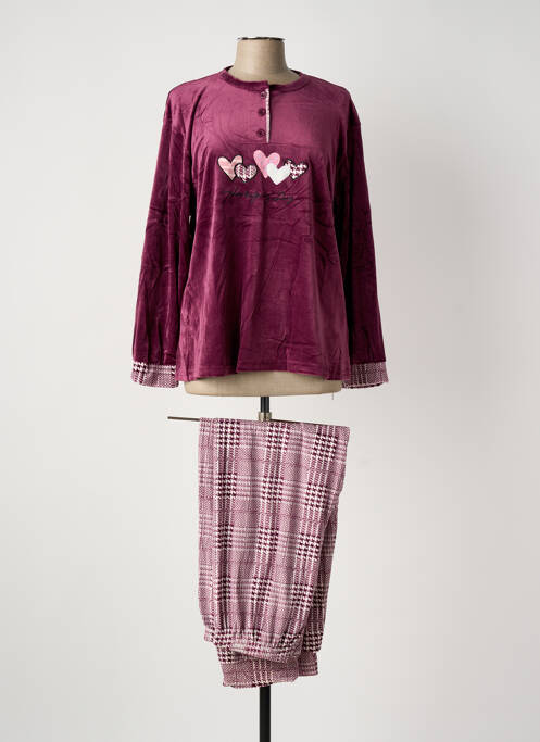 Pijama roșu LOVELX femeie