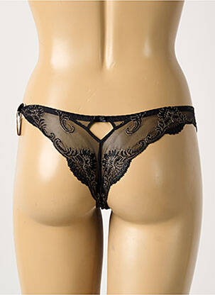 Tanga elasticitate negru LOUISA BRACQ femeie