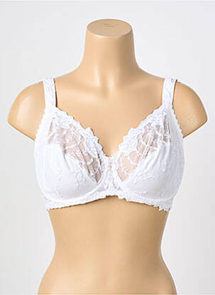 Sutien broderie alb SECRET D'EVA femeie