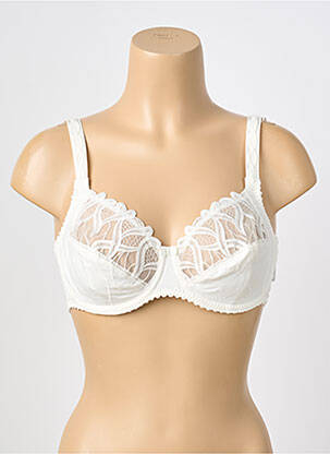 Sutien broderie sutien cupe întregi cu decolteu înalt alb LOUISA BRACQ femeie