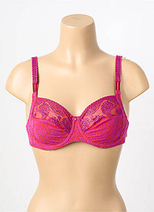 Sutien broderie sutien cupe întregi cu decolteu înalt roz LOUISA BRACQ femeie