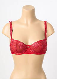 Sutien broderie roșu SECRET D'EVA femme