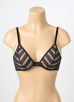 Sutien țesătură tulle top triunghiuri negru CHANTAL THOMASS femeie