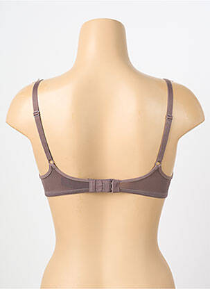 Sutien efect material satinat top sutien push-up maro MARLIES DEKKERS femeie