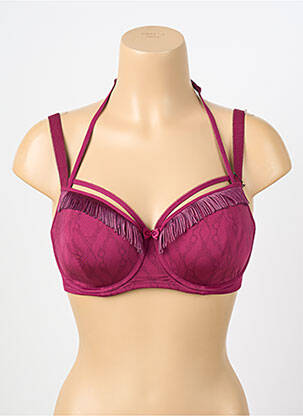 Sutien efect material satinat top sutien modelat violet MARLIES DEKKERS femeie