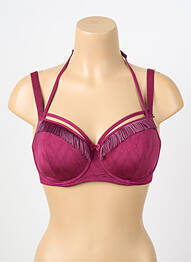 Sutien efect material satinat top sutien modelat violet MARLIES DEKKERS femeie