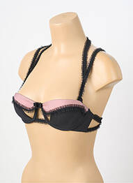 Sutien efect material satinat top sutien modelat negru CHANTAL THOMASS femme