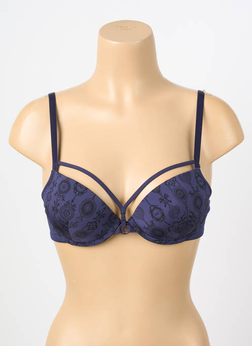 Sutien efect material satinat top sutien push-up violet MARLIES DEKKERS femme